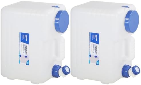 RedSwing 2 Pack 4 Gallon/15L Portable Water Container with Spigot, Water Storage Carrier for Camping Outdoor Hiking, BPA Free by RedSwing