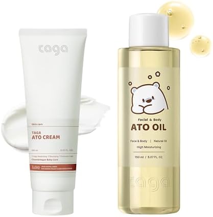 TAGA Deep Moisture Repair Set - Ato Cream With Ato Oil by Unknown