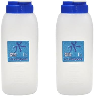 Angoily Cold Water Bottle 2 pack Large Capacity Juice Milk Storage Bottle Portable Plastic Water Pitcher for Travel Fitness Outdoor Use 8.07 X 3.14 X 3.14 in by Angoily