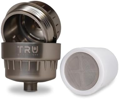 TRU High Output Shower Filter - Reduces Chlorine and other Harmful Sediments. Relieves dry and itchy skin, while Improving the health of your Hair, Skin, and Nails (Brushed Nickel) - Image 2
