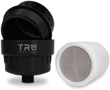 TRU High Output Shower Filter - Reduces Chlorine and other Harmful Sediments. Relieves dry and itchy skin, while Improving the health of your Hair, Skin, and Nails (Black) - Image 2