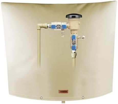TOHONFOO Backflow Preventer Cover, Pipe Freeze Insulation, 52"Wx32"H, Beige by TOHONFOO