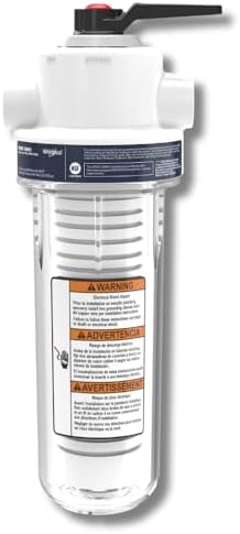 Whirlpool 10 x 2.5 Inch Whole House Water Filtration System WHKF-DWHV, 3/4" Ports, Clear Housing, NSF Certified Water Filter WHKF-GD05 Included by Unknown