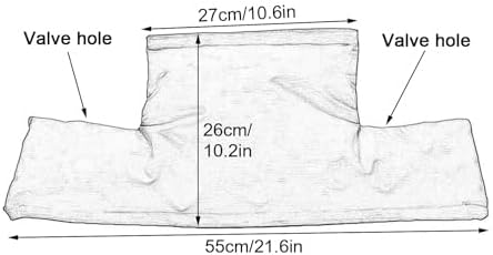 Insulated Water Meter Cover, Double-Sided Oxford Cloth Pipe Insulation Cover, Outdoor Backflow Preventer Insulation Cover, for Water Meter Freeze Protection(Black) - Image 2