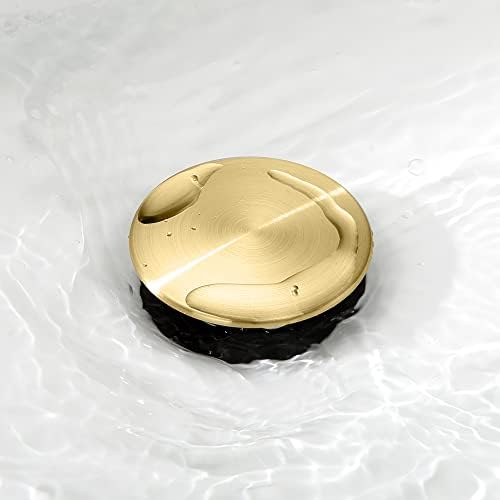 TIORIY Bathroom Sink Stopper with Overflow, Sink Drain Brushed Gold - Image 3