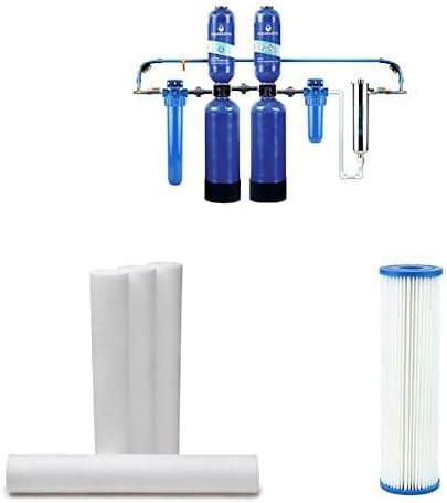 Aquasana Whole House Water Filter System - UV Purifier - Salt-Free Descaler - Pre & Post Filters Bundle - Filters Sediment & 97% of Chlorine - 1,000,000 Gl - EQ-1000-AST-UV by Unknown