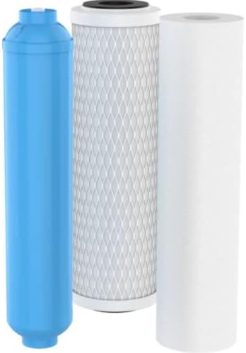 Pentair OMNIFilter ROR2050 Reverse Osmosis Replacement Filter Kit, RS14 Sediment, CB1 Carbon Block and R200 Inline Carbon Cartridges with O-Rings for OMNIFilter RO2050 Under Sink System by PentairOmniFilter