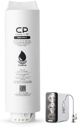 PureDrop PDR-FPC3 Composite Pre-Filter Replacement Filter Cartridge for PDR-3CUW Ultra-Filtration Under Sink Water Filter System by PureDrop