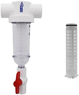 Rusco 1-60-F 1" 60 Mesh Spin Down Sediment Water Filter Threaded PVC Inlet / Outlet - Image 2