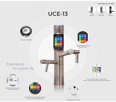 Tyent UCE 13 Plus Plate Turbo Alkaline Water Ionizer Purification System (Antique Bronze) - Image 6