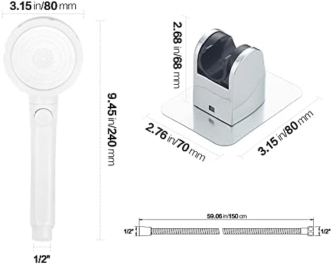 KAIYING RV & Camper High Pressure Handheld Shower Head with Pause Button - Image 6