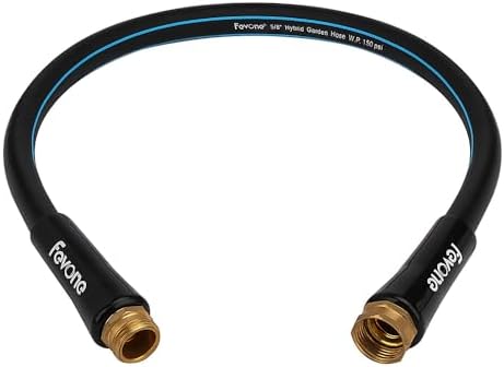 FEVONE 3 ft Lead-in Garden Hose, Leader Hose for Hose Reel by Fevone