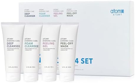 GASHINA STORY Ato-my Evening Care 4 set - Evening Care Foam Cleanser + Deep Cleanser + Peeling Gel + Peel-Off Mask by GashinaStory