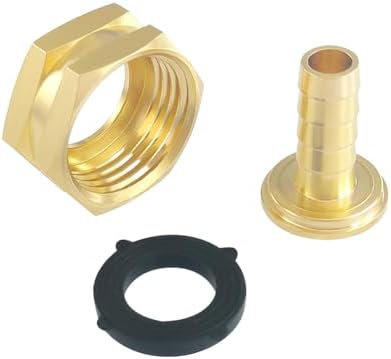 Hooshing 2PCS Garden Hose Swivel Adapter 3/8" Barb x 3/4" GHT Female Thread - Image 3
