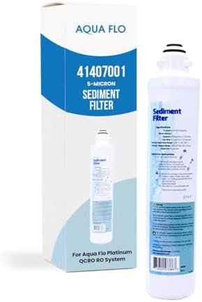 Aqua Flo 41407001 5-Micron Sediment RO Filter Replacement, Quick Change by ESPWater