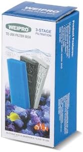 Replacement Cartridge for Fish Tank Filter TE-200 with Aquarium Filter Foam, Active Carbon and Ceramic Ring(TE200-S) by weipro