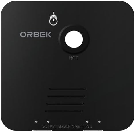 ORBEK 15 x 15 in RV Water Heater Door & Flange, Black by ORBEKTanklessWaterHeater