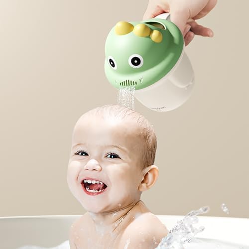 Rinse Shampoo Rinser Baby Rinse Cup Baby Bath Rinser Wash Hair Cup by Protecting Infant Eyes (Green) by Hiprecky