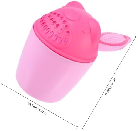 2pcs Cartoon Bear Baby Shampoo Rinse Cup with Comfortable Grip - Image 2