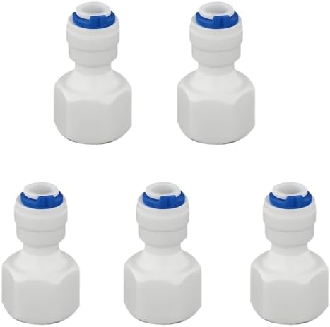 3/8"F to 1/4" Tube Push-Fit Adapter, 5 Pcs by Unknown