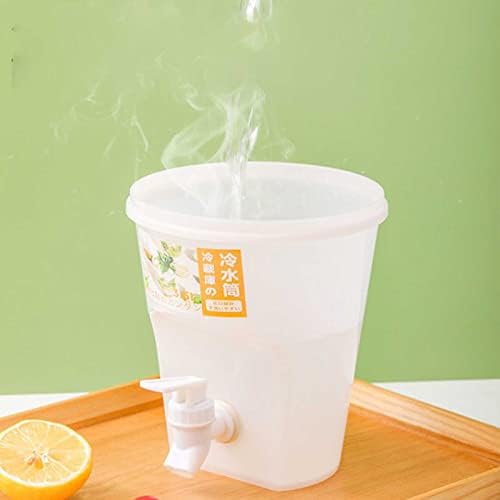 Generic 0.9 Gallon Fridge Beverage Drink Dispenser with Leak-proof Spigot, 2024 New Plastic Cold Drink Juice Beverage Dispenser Jug for Party Drink, Iced Tea, Lemonade, White - Image 3