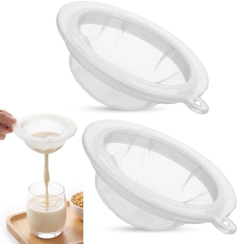 SHENLIU 2 Pack Ultra Fine Mesh Strainer, 200 & 400 Mesh Plastic Strainers by Unknown