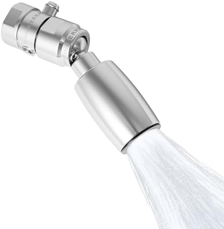High Sierra® - CLASSIC™ Solid Lead-Free Metal 1.25 GPM Award Winning. Ultra Low Flow Shower Head with Trickle Valve. Patented Nozzle Never Clogs - Polished Chrome Finish by HIGHSIERRASHOWERHEADS