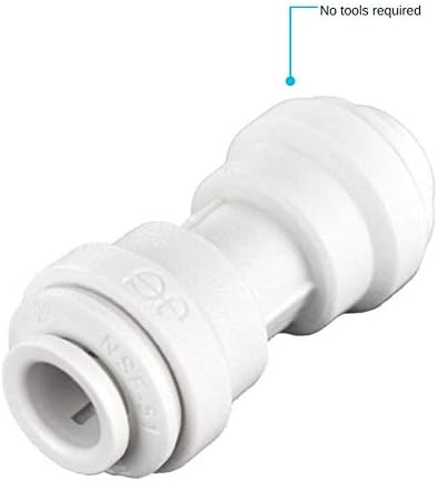 John Guest Speedfit 3/8 Inch OD Union Straight Connector, Push to Connect Plastic Plumbing Fitting, PP0412WP - Image 5