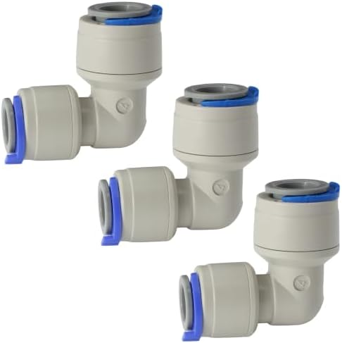 5/16"x3/8" Push Connect Elbow for RO Water Line, 3Pcs by Unknown