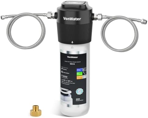 WK18 3 Years Under Sink Water Filter, 18000 Gallons, 2.1GPM, 0.5μm by VonWater