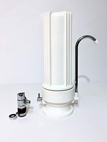 Premier Countertop Water Filter: Dual Stage Drinking Water Filtration System + Faucet Diverter Valve Adapter - Image 2