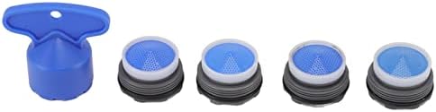 TITA-DONG 4PCS Faucet Aerator Inserts, Plastic Sink Faucet Aerator with Spanner, Bathroom Faucet Aerator, Flow Restrictor 21.5mm Water Saving Faucet Replacement Patrs for Bathroom Kitchen by TITA-DONG