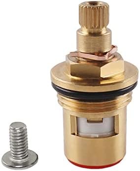 Brass Ceramic Cartridge, G1/2" Tap Ceramic Stem Cartridges Replacement for Hot Cold Water Faucet Spool Valve (Type M1- H43mm) by TOOLSTAR