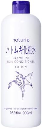 naturie Hatomugi Skin Conditioner R 16.9Floz / 500ml, Hydrating lotion for face and body, Fragrance, colorant, oil, surfactant and alcohol free, Hypoallergenic by naturie
