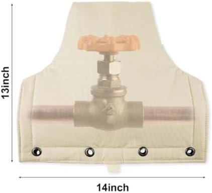 Outdoor Backflow Preventer Cover, 14 x 13 in, Winter Insulation - Image 6