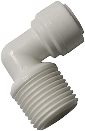 Malida Male Push To Connect Tube Fitting,water purifiers Quick Connector Drinks Dispense and water filtration system fittings (1/2 NPT Male x 3/8 OD Tube Elbow) by MALIDA