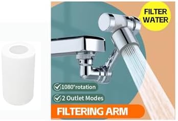3 pack Water Filter Faucet Extender, 1​080° RotatingTO FILTRATION WATER made Copper with free 24 Filter, 2 Modes 360° Swivel Faucet for Bathroom, Kitchen Sink, K Trends.(3) - Image 3