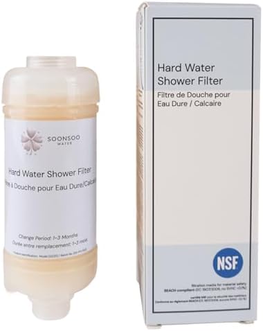 NSF Certified Hard Water Shower Filter - Removes Chlorine, Limescale & Impurities - For Soft Skin & Hair by Unknown