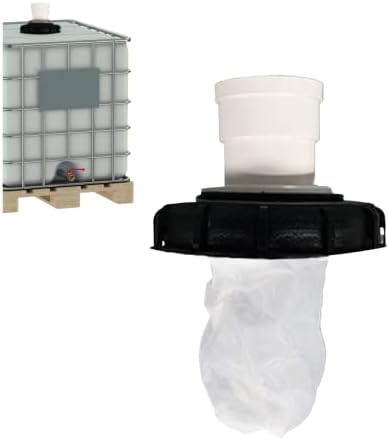 IBC Connector Filters,IBC Tank Cover 6.50 inch Straight IBC Cover Nylon Plastic Reusable Lightweight IBC Tote Filter for Rainwater Tank, Standard by Unknown