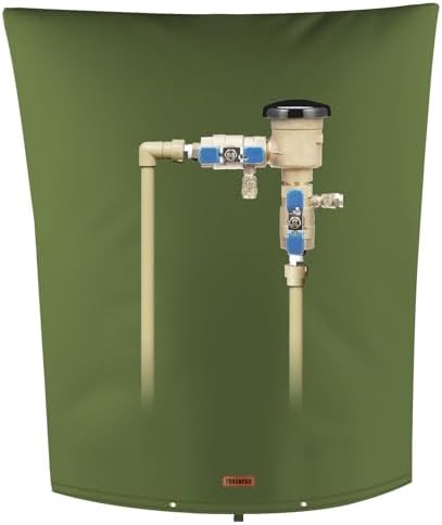 TOHONFOO Backflow Preventer Cover, Pipe Freeze Insulation, 28"Wx36"H, Green by TOHONFOO