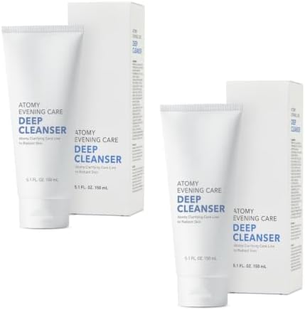 Evening Care Deep Cleanser - 5.1oz(150ml) x 2 pack, Facial Foam, Face Wash by Unknown