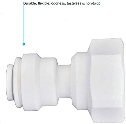 John Guest 1/4 OD x 1/4 NPTF Inch Female Adapter, Push to Connect Plastic Plumbing Fitting, PP450822WP - Image 5