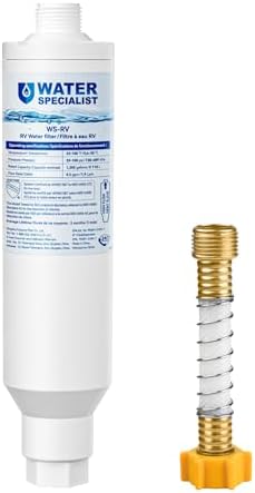 Waterspecialist RV Inline Water Filter, Garden Hose & Camper Water Filter by Waterspecialist