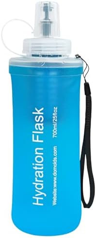 GUYI 700ml Collapsible Water Filter Bottle, Removes Impurities, BPA Free, Ultralight for Hiking, Camping, Cycling & Travel-Blue by GUYI