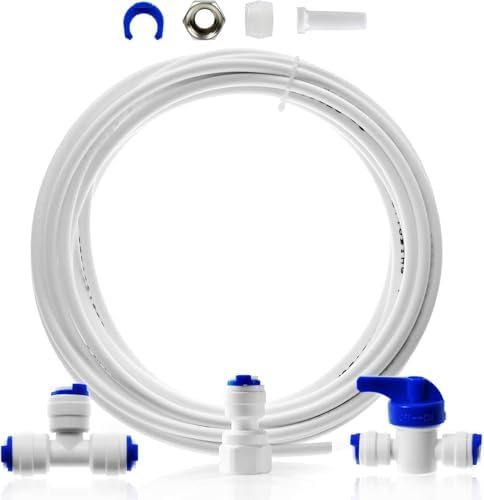 iSpring ICEK Ultra Safe Fridge Water Line Connection and Ice Maker Installation Kit for Reverse Osmosis RO Systems & Water Filters, 1/4", 20 feet by iSpring