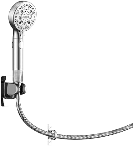 RV Shower Head with Hose ，High Pressure 9 Mode Shower head with on off switch, Filtered shower head, Shower Head for RV/Campers, Travel Trailer, Motorhome for Water Saving（Chrome） by Unknown