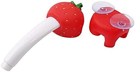 YIHANG @ Cartoon Animals Hand Held Shower Head Bath Lovely Fashion Toys Wall Mounted Children Playing Water Spray,Strawberry - Image 4