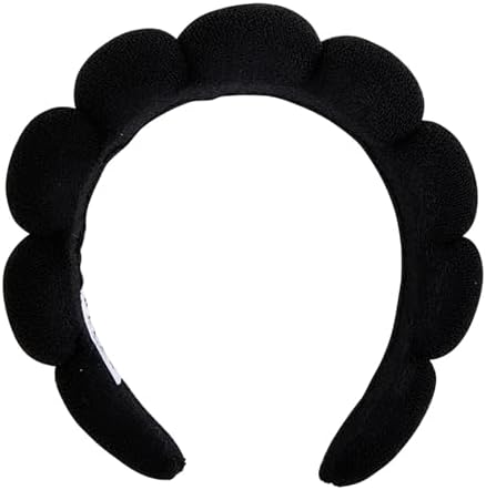 Bella Sleep + Spa Puffy Makeup Headband - Soft Microfiber Spa Headband for Washing Face - Padded Non-Slip Facial Skincare Hairband for Women & Teens, One Size by BellaSleepSpa