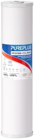 PUREPLUS 20"x4.5" Whole House Anti Scale Sediment Home Water Filter, 1 Pack by PUREPLUS