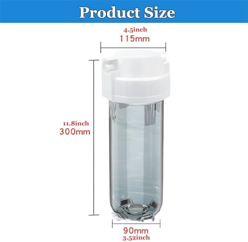 3-Stage Whole House Water Filter System, 3/8" Inlet/Outlet, Includes Accessories, for 10×2.5'' Carbon Filter&Sediment Filter,(Excluding) - Image 2